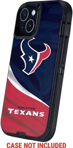 غلاف هاتف Skinit متوافق مع OtterBox Defender iPhone 13 - تصميم مرخص رسميًا من NFL Houston Texans in Saudi Arabia