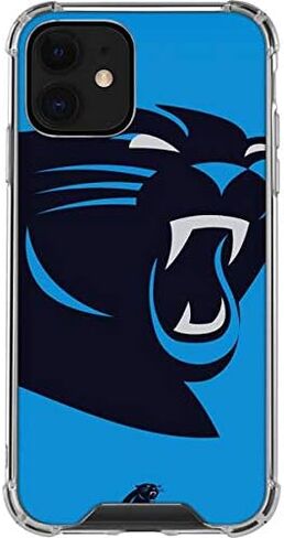 Skinit Clear Phone Case Compatible with iPhone 12 - Officially Licensed NFL Carolina Panthers Large Logo Design in Saudi Arabia