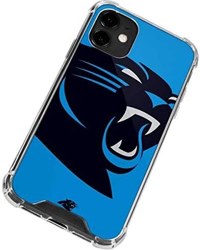 Skinit Clear Phone Case Compatible with iPhone 12 - Officially Licensed NFL Carolina Panthers Large Logo Design in Saudi Arabia