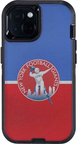 غلاف هاتف Skinit متوافق مع OtterBox Defender iPhone 13 - تصميم كلاسيكي مرخص رسميًا من NFL New York Giants in Saudi Arabia