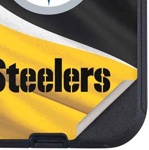 Skinit Decal Phone Skin Compatible with OtterBox Defender iPhone 15 Pro Max - Officially Licensed NFL Pittsburgh Steelers Design in Saudi Arabia