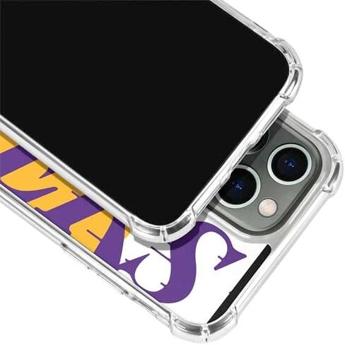 Skinit Clear Phone Case Compatible with iPhone 14 Pro Max - Officially Licensed NBA Los Angeles Lakers Large Logo Design in Saudi Arabia