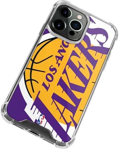 Skinit Clear Phone Case Compatible with iPhone 14 Pro Max - Officially Licensed NBA Los Angeles Lakers Large Logo Design in Saudi Arabia