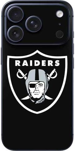Skinit Decal Phone Skin Compatible with iPhone 17 Pro Max - Officially Licensed NFL Las Vegas Raiders Design in Saudi Arabia