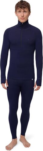 DANISH ENDURANCE Merino Wool Half Zip Base Layer Set Men, Top and Bottom Set in Saudi Arabia