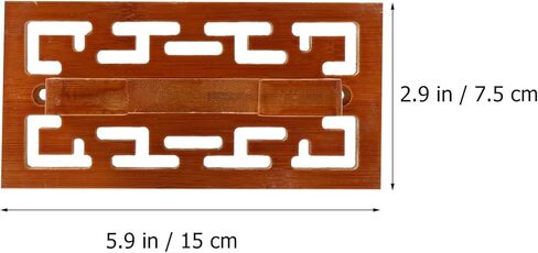 SUPVOX Cucurbit Flute رف جدار جبل قوس لفلوت القرع البني حمالة تعليق جدارية رف تخزين خشبي in Kuwait