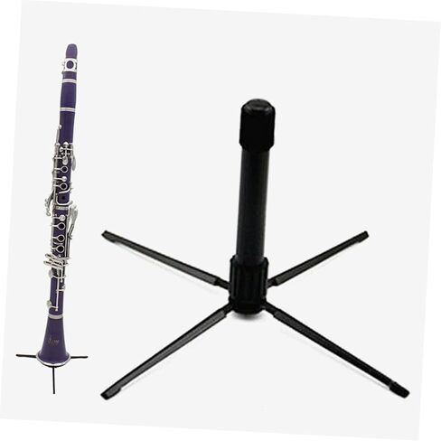 Vaguelly Flute Stand Portable Clarinet Holder for Home Display Space-saving Design Music Accessory for Flute Collectors and Retail Stores in Saudi Arabia