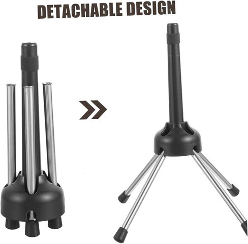 حامل حامل الكلارينيت من HANABASS، حامل مزمار وفلوت محمول لآلات النفخ، تصميم متين مع قاعدة لباد واقية من أجل الثبات والاستخدام على المدى الطويل in Kuwait