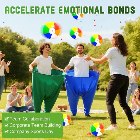 Granny Pants Yard Game, Funny Granny Pants Outdoor Game Set with Inflatable Balls and Pump, Hilarious Granny Pants Party Game and Family Relay Yard Game for Kids and Adults, Designed in USA in Saudi Arabia