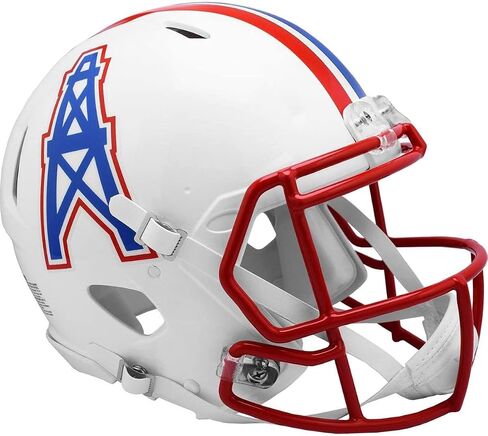 Houston Oilers 1981 to 1998 Throwback Riddell Speed Replica Full Size Helmet - NFL Replica Helmets in Saudi Arabia