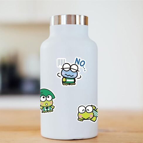 ملصقات Keroppi لزجاجات المياه 50 قطعة، ملصقات شبابية لطيفة ومقاومة للماء وجميلة وعصرية، مناسبة للأكواب والهواتف والدراجات والجيتار وحقائب السفر والبيانو ولوح التزلج. in Kuwait