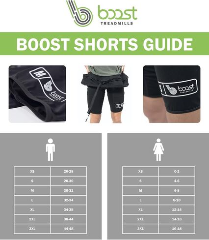 Boost Microgravity Air Pressure Treadmill Double Zipper Shorts - Compatible with AlterG® in Saudi Arabia