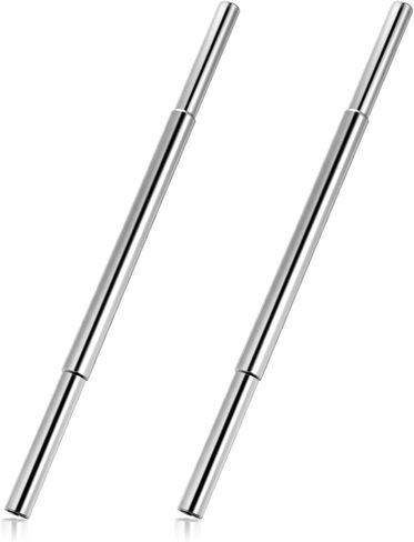 Teaaha 2PCS 0.58/0.60in Golf Shaft Extension Silver Aluminum Alloy Golf Club Extensions Kit Putter Shafts Length Adjustment Tool for Irons and Woods Golfs Steel Clubs Replacement Parts in Saudi Arabia