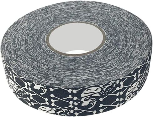 Hockey Stick Tapes,2.5cmx25m Hockey Protective Tape Sport Safety Badminton Pole Pads Hockey Stick Tapes (Skeleton Shaped) in Saudi Arabia