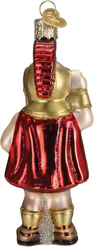 Old World Christmas USC Tommy Trojan Glass Blown Ornament for Christmas Tree, Handcrafted Holiday Decoration, University Collection in Saudi Arabia