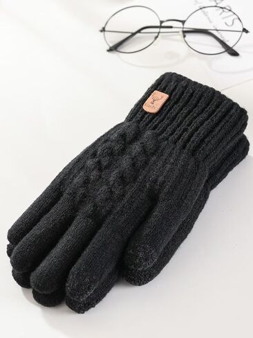 Touchscreen Winter Gloves for Men Women Warm Thermal Knit Gloves for Driving Running Hiking in Saudi Arabia