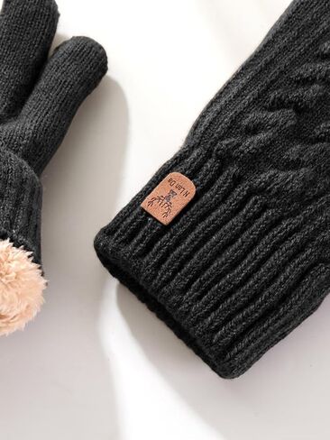 Touchscreen Winter Gloves for Men Women Warm Thermal Knit Gloves for Driving Running Hiking in Saudi Arabia