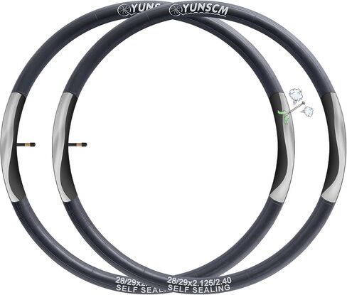 2-PCS 28"/29" Self-Sealing Bike Tubes 29x2.125/2.20/2.25/2.30/2.35/2.40 AV48mm Schrader Valve Bike Tubes Automatic Repair Puncture Resistant Compatible with 28/29x2.125-2.40 Bicycle Tire Tubes in Saudi Arabia