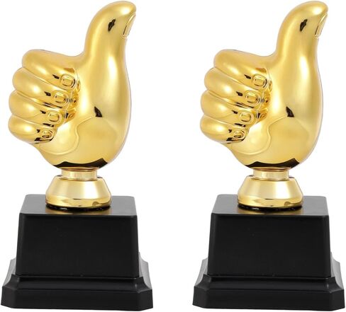 كأس الإبهام الذهبي، 13 سم/5.12 بوصة، جائزة نقش الإبهام المضحكة من البلاستيك الفائز بالاحتفالات، الألعاب الرياضية، الفصول الدراسية، مسابقات كرة القدم، مكافآت تقديرية in Kuwait