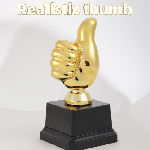 كأس الإبهام الذهبي، 13 سم/5.12 بوصة، جائزة نقش الإبهام المضحكة من البلاستيك الفائز بالاحتفالات، الألعاب الرياضية، الفصول الدراسية، مسابقات كرة القدم، مكافآت تقديرية in Kuwait
