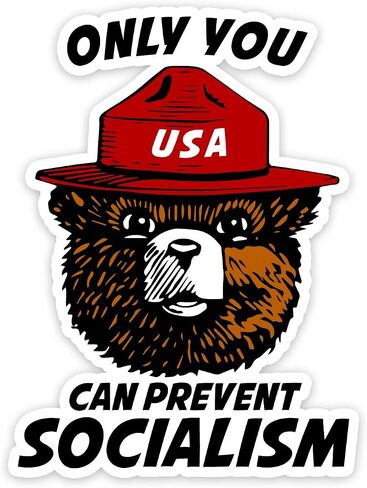 Only You Can Prevent Socialism Parody Vinyl Sticker Auto Car Truck Wall Laptop | Sticker | 5.5" Wide in Saudi Arabia