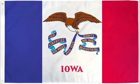 Iowa State Flag - 3x5ft Premium Polyester Printed Flag in Saudi Arabia