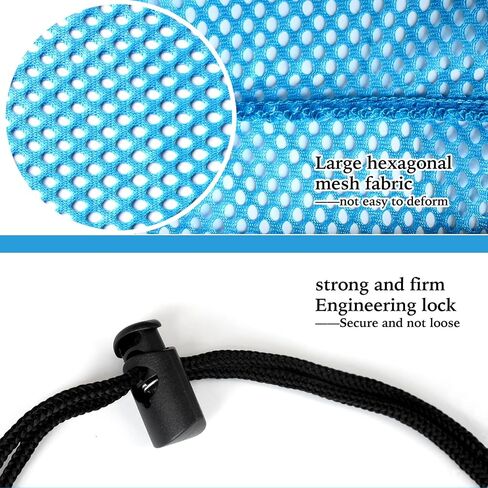 3 Pack Mesh Dive Bag, 17" x 28" Oversized Quick Dry Diving Mesh Bags, Scuba Bag & Snorkel Backpack for Diving, Snorkeling, Sports Equipment, Beach, Pool, Gym in Saudi Arabia