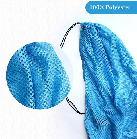 3 Pack Mesh Dive Bag, 17" x 28" Oversized Quick Dry Diving Mesh Bags, Scuba Bag & Snorkel Backpack for Diving, Snorkeling, Sports Equipment, Beach, Pool, Gym in Saudi Arabia