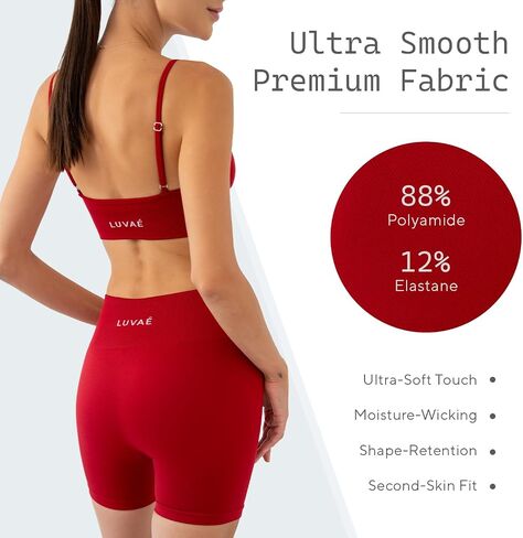 3 Piece Workout Set - Seamless Biker Short, High-Waist Leggings, Activewear Sports Bra Set for Gym Yoga Running Tennis in Saudi Arabia