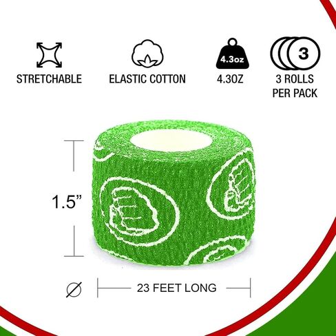 شريط رياضي مرن بمقبض خطافي من WOD Nation - أشرطة سهلة التمزق والإبهام والأصابع لرفع الأثقال ومقاومة للعرق in Kuwait