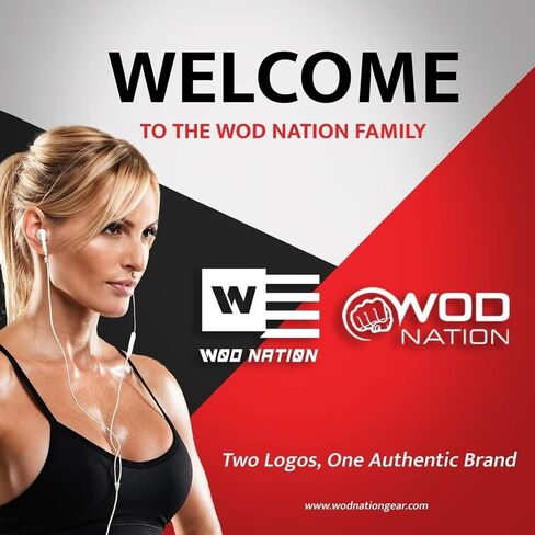 شريط رياضي مرن بمقبض خطافي من WOD Nation - أشرطة سهلة التمزق والإبهام والأصابع لرفع الأثقال ومقاومة للعرق in Kuwait