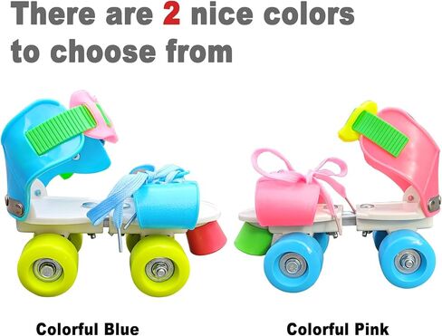 Adjustable Kids Roller Skates for Boys and Girls for Active Kids,Beginner Quad Skates Wheels in Saudi Arabia