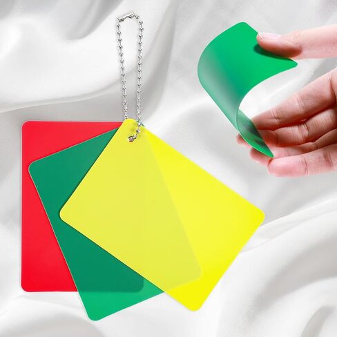 2 Set Soccer Referee Cards, Professional Red Yellow Green Penalty Card Kit Judge Accessory Warning Referee Accessories​ for Football, Volleyball, Rugby Baseball Matches Sport Competition Training in Saudi Arabia