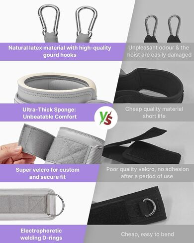 YOTTOY Ankle Resistance Bands with Cuffs, Adjustable Ankle Straps for Leg & Glute Workout, Butt Exercise Bands for Cable Machines Women, Perfect for Hip Fitness & Booty Training in Saudi Arabia
