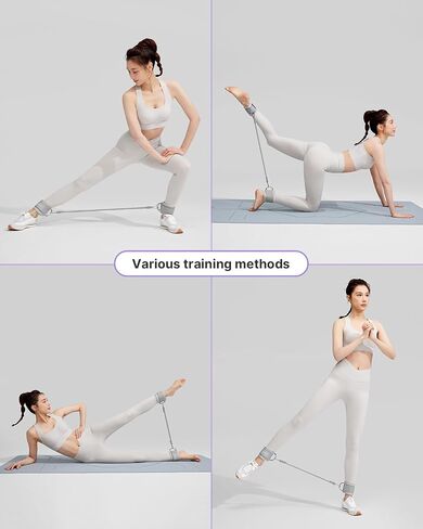 YOTTOY Ankle Resistance Bands with Cuffs, Adjustable Ankle Straps for Leg & Glute Workout, Butt Exercise Bands for Cable Machines Women, Perfect for Hip Fitness & Booty Training in Saudi Arabia