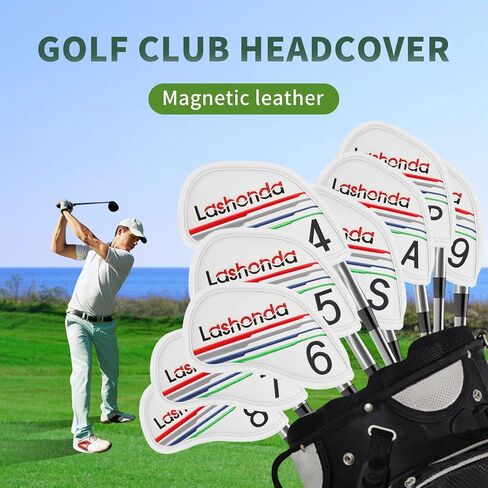Lashonda Iron Golf Headcovers｜Premium Club Head Covers｜Lightweight Waterproof & Dustproof｜Reinforced Durable Design｜Non-Slip Buckle（Compatible with Iron Sets） in Saudi Arabia