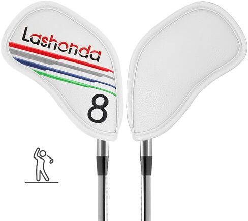 Lashonda Iron Golf Headcovers｜Premium Club Head Covers｜Lightweight Waterproof & Dustproof｜Reinforced Durable Design｜Non-Slip Buckle（Compatible with Iron Sets） in Saudi Arabia