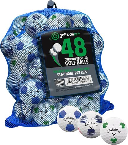 المستخدمة والمعاد تدويرها لـ Callaway Mix Near Mint 4A (أبيض) (24 و48) تتضمن حقيبة شبكية لكرات الجولف in Kuwait