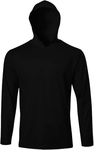 Men’s Long Sleeve Workout Hoodie UV Sun Protection Quick-Dry Shirt Breathable Athletic Shirts Activewear Daily Wear in Saudi Arabia