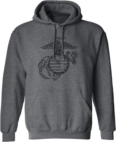 zerogravitee U.S. Marines Eagle, Globe and Anchor Adult Hooded Sweatshirt in Saudi Arabia