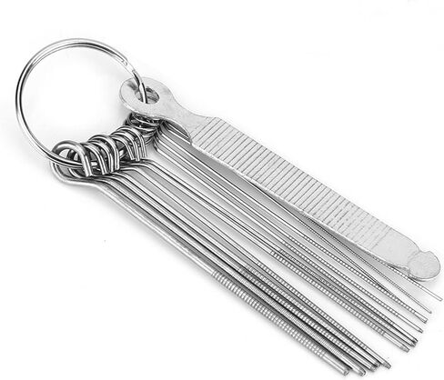 Guitar Bridge and Nut Files Set, 13 Needle Bridge Saddle Tool Kit, Rubber Guitar Bridge Accessories in Saudi Arabia
