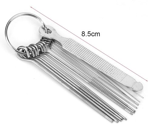 Guitar Bridge and Nut Files Set, 13 Needle Bridge Saddle Tool Kit, Rubber Guitar Bridge Accessories in Saudi Arabia