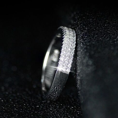 Elegant Sparkling Zirconia Classic Eternal Ring for Women Wedding Daily Party Fashion Accessories Valentine's Day Gift in Saudi Arabia