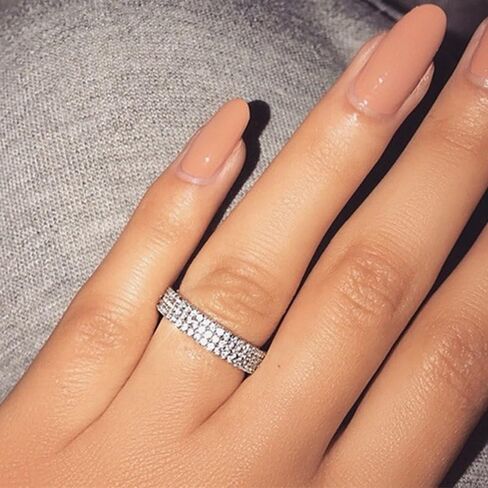 Elegant Sparkling Zirconia Classic Eternal Ring for Women Wedding Daily Party Fashion Accessories Valentine's Day Gift in Saudi Arabia