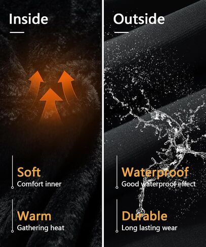 سترة تزلج مقاومة للماء للرجال للشتاء الدافئ مع غطاء للرأس للتزلج على الجليد، معطف ثلج جبلي in Kuwait