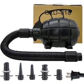 Electric Air Pump for Inflatables, Quick Fill Inflator/Deflator, 5 Nozzles,110-120V AC, 600W in Saudi Arabia