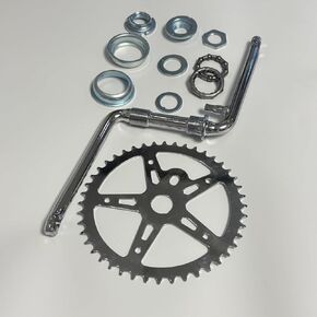 XYAUTO 2" Cup Bike Bottom Pedal Crank Kit 44T Sprocket 165mm Crank Arm, One-Piece Bicycle Crank Kit for Road Bicycle in Saudi Arabia