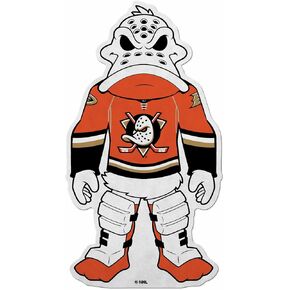 ريكو إندستريز NHL Hockey Anaheim Ducks Mascot Wild Wing في شكل زي منزلي مقطوع راية - ديكور المنزل وغرفة المعيشة - لباد ناعم EZ للتعليق in Kuwait
