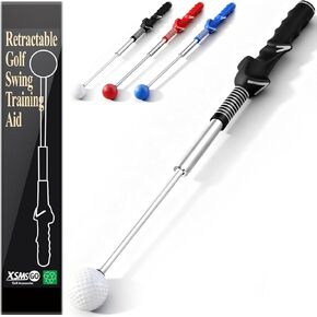 مساعد تدريب أرجوحة الجولف القابل للسحب - مدرب أرجوحة الجولف مع قبضة مريحة وتعليقات مسموعة | مصحح أرجوحة الجولف للإيقاع والتوازن والدقة | أداة ممارسة الجولف الداخلية والخارجية in Kuwait