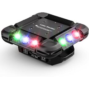 ضوء الرأس المتحرك، مصابيح FODEXAZY DJ 12LEDs 150W R/G/B/W Beam 4-in-1 Strobe Stage Light مع 16CH/64CH DMX512 والصوت المنشط لحفلات الزفاف ديسكو دي جي عيد الميلاد in Kuwait
